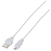 ELECOM 極細Micro-USB(A-MicroB)ケーブル/2.0m/ホワイト (MPA-AMBXLP20WH)画像