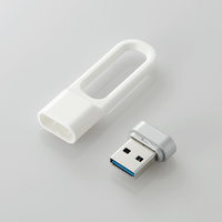 ELECOM USBメモリー/USB3.2(Gen1)対応/キャップ式/LPU/16GB/ホワイト (MF-LPU3016GWH)画像