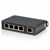 StarTech 5ポート産業用スイッチングハブHUB DINレールに取付け可能LAN用ハブ 10/100Mbps対応ネットワークハブ 12-48VDCターミナルブロック Energy Efficient Ethernet (EEE)対応 (IES5102)画像