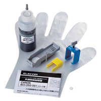 ELECOM キヤノン用 詰め替えインク/ブラック(顔料)/詰替5回 (THC-350PGBK5)画像