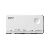 I.O DATA SDXC・SDHCのUHS-I高速転送 USBカードリーダー・ライター ホワイト (USB2-W63RW/W)画像