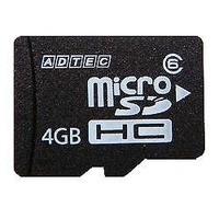 ADTEC mciroSDHCカード 4GB Class6 防水仕様 AD-MRHM4G/6 (AD-MRHM4G/6)画像