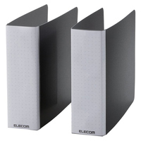 ELECOM 不織布バインダー/2個セット/24枚収納/ブラック (CCD-B01WBK)画像