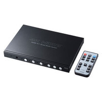 サンワサプライ SW-UHD41MTV 4入力1出力HDMI画面分割切替器(4K対応) (SW-UHD41MTV)画像