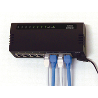 I.O DATA 1000BASE-T（Gigabit Ethernet）対応 省電力機能付 8ポートスイッチングハブ マグネット付 ブラック (ETG-ESH08KCM)画像