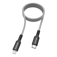 多摩電子工業 USB C-Lightning メタルケーブル 1m ブラック (TH226LCM10K)画像