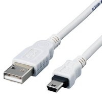 ELECOM USB2.0スイングケーブル(A：ミニBタイプ) (USB-SM503)画像