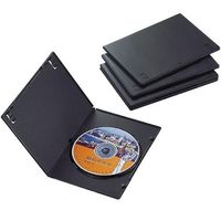 ELECOM DVDスリムトールケース 1枚収納/5枚セット(ブラック) CCD-DVDS02BK (CCD-DVDS02BK)画像
