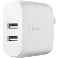 BELKIN WCB002DQWH BOOST↑CHARGE デュアルUSB-Aウォールチャージャー 24W (WCB002DQWH)画像