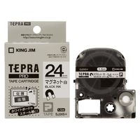 SJ24S PROテープ マグネットテープ(白)黒文字24mm幅画像