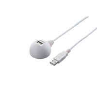 バッファローコクヨサプライ USB延長ケーブル USB2.0対応 スタンド付 2.0m ホワイト BSUC20EDWH (BSUC20EDWH)画像