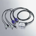 ELECOM KVM-KU USB対応2ポート パソコン切替器 (KVM-KU)画像