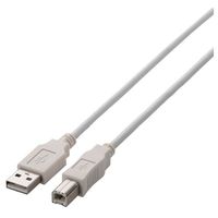 ELECOM USB2.0ケーブル/A-Bタイプ/ノーマル/3m/ホワイト (U2C-BN30WH)画像