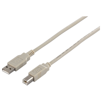 BUFFALO USB2.0ケーブル (A to B) アイボリー 2m (BSUAB220IV)画像