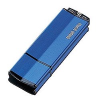 サンワサプライ USB2.0フラッシュディスク 2GB ブルー UFD-RA2G2BL (UFD-RA2G2BL)画像