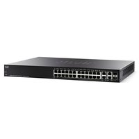 CISCO SF300-24PP 24-port 10/100 PoE+ Managed Switch w/Gig Uplinks (SF300-24PP-K9-JP)画像