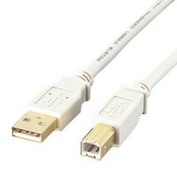 ELECOM USB2-50 USB2.0ケーブル ベージュ(ABタイプ) (USB2-50)画像