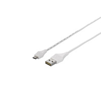 BUFFALO BSUAMBDU202WHA USB2.0ケーブル (A to microB) 0.2m ホワイト (BSUAMBDU202WHA)画像