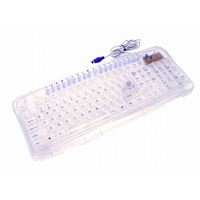 LOGISYS COMPUTER KB603CL All CLEAR MULTIMEDIA PS2 KEYBOARD (KB603CL)画像