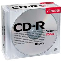 IMATION CDR80BSBX10P CD-R 700MB データ用 52倍速対応 10枚パック (CDR80BSBX10P)画像