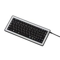 ELECOM TK-UP84CPSV 84キーパンダグラフ式コンパクトキーボード シルバー (TK-UP84CPSV)画像