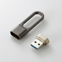 ELECOM USBメモリー/USB3.2(Gen1)対応/キャップ式/LPU/16GB/グレー (MF-LPU3016GGY)画像