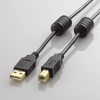 ELECOM AVケーブル/TV-HDD用/A-Bケーブル/USB2.0/2.0m DH-AB2F20BK (DH-AB2F20BK)画像