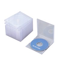 ELECOM CCD-030CR CD/DVDケース 標準 1枚収納10パック(クリア) (CCD-030CR)画像