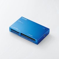 ELECOM メモリリーダライタ/SDXC対応/ブルー MR-A003BU (MR-A003BU)画像