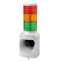 PATLITE LED積層信号灯付きMP3音声合成報知器(φ100)LKEH-310FV型 (LKEH-310FV-RYG)画像