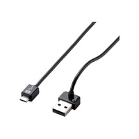 ELECOM スマートフォン用microUSBケーブル/縦横/上/1m/ブラック (MPA-AMBU10BK)画像
