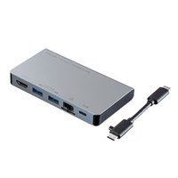 サンワサプライ USB Type-C ドッキングハブ(HDMI・LANポート付き) USB-3TCH15S (USB-3TCH15S)画像