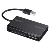 BUFFALO BSCR500U2BK USB2.0 マルチカードリーダー UHS-I対応 ブラック (BSCR500U2BK)画像