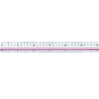 コクヨ GY-GBA101P カッター定規<まなびすと> 30cm 目盛り ピンク (GY-GBA101P)画像