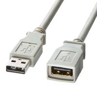 サンワサプライ USB延長ケーブル 1m KB-USB-E1K2 (KB-USB-E1K2)画像