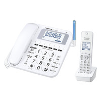 パナソニック コードレス電話機(子機1台付き) ホワイト VE-GE10DL-W (VE-GE10DL-W)画像