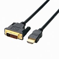 ELECOM RoHS指令準拠 HDMI-DVI-Dケーブル 3m CAC-HTD30BK/RS (CAC-HTD30BK/RS)画像