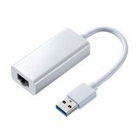 サンワサプライ USB3.1-LAN変換アダプタ(ホワイト) USB-CVLAN1W (USB-CVLAN1W)画像