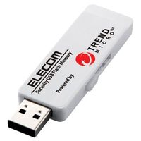 ELECOM セキュリティ機能付USBメモリ(トレンドマイクロ)/16GB/5年ライセンス/USB3.0 (MF-PUVT316GA5)画像