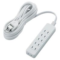 ELECOM シャッタータップ/6個口/5m/ホワイト (T-ST02-22650WH)画像