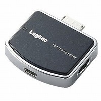 Logitec Walkman専用FMトランスミッター/充電機能付/ブラック (LAT-FMWS01BK)画像