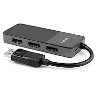 StarTech 3ポートDisplayPort MSTハブ 3x 4K対応 DP1.4準拠マルチモニタースプリッタ Windows対応 (MST14DP123DP)画像