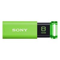 SONY USB3.0対応 ノックスライド式USBメモリー ポケットビット 8GB グリーン キャップレス (USM8GU G)画像