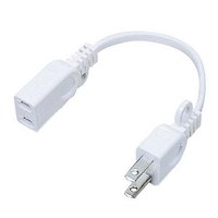 ELECOM T-AD1WH 電源延長コード (T-AD1WH)画像