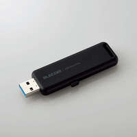 ELECOM 外付けSSD/ポータブル/USB3.2(Gen2)対応/スライド式/250GB/ブラック (ESD-EMB0250GBK)画像
