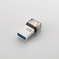 ELECOM USB3.1(Gen1)対応OTGメモリ(シルバー)32GB (MF-SEU3032GSV)画像