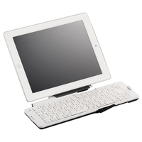 Bluetooth 3.0対応 折りたたみキーボード 「ポメラ」用キーボード採用モデル ホワイト