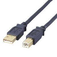 ELECOM USB2-10BK　USB2.0ケーブル　ブラック(ABタイプ) (USB2-10BK)画像