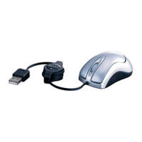 バッファローコクヨサプライ 光学式マウス 巻取り USB接続 出張便利シリーズ (BBTOM01SVA)画像
