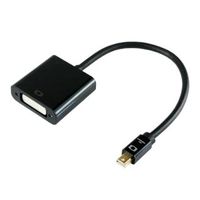 ホーリック Mini DisplayPort→DVI変換アダプタ10cm オス-DVIメス (MDPDVF01-197BK)画像